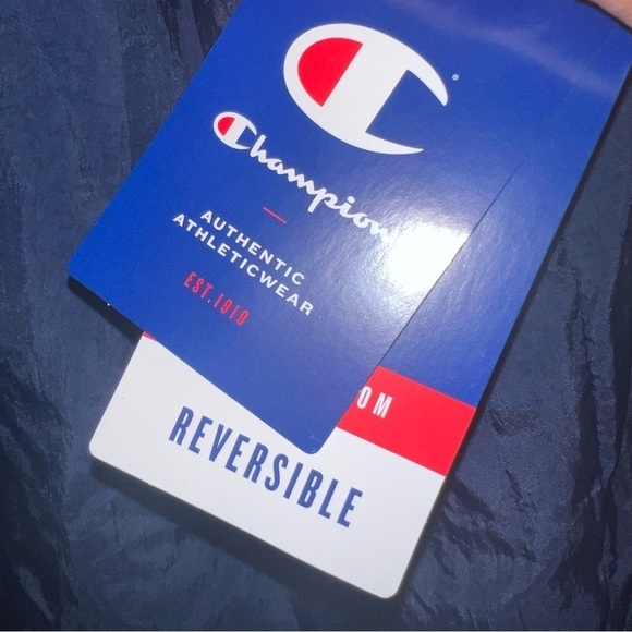 Champion AOP Reversible Deep High Pile Shearling Sherpa Vest Size Medium NWT - Picture 12 of 15